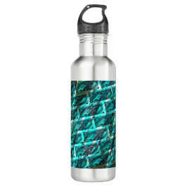 Zyanischer Fleck, graviert, gerieben oder anders z Edelstahlflasche