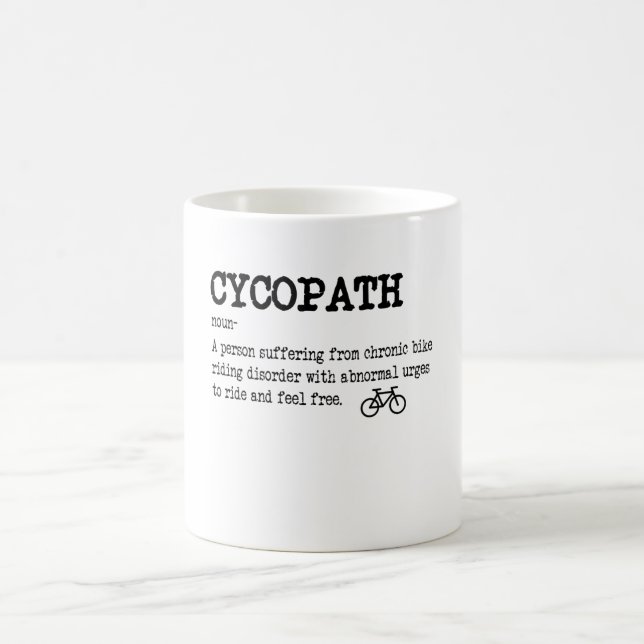 ZYCOPATH Funny Cycling Radfahrer Kaffeetasse (Mittel)