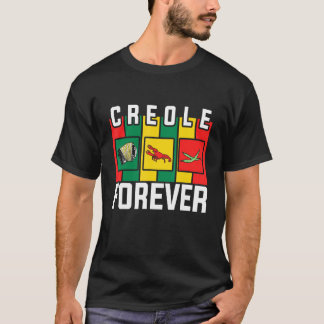 Zydeco Creole Forever Fan von Zydeco-Musik und Fes T-Shirt