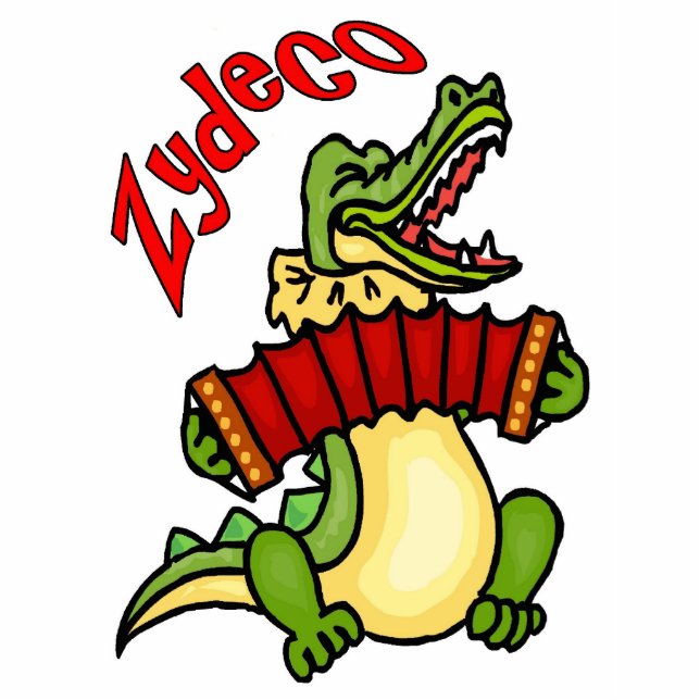 Zydeco Gator Fotoskulptur Magnet (Vorne)