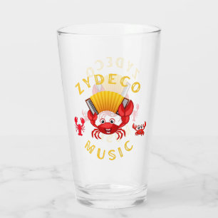 Zydeco-Musik Akkordeon Tanzende Krabben Glas