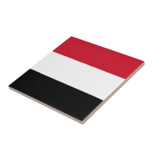 zYE001 JEMENITISCH, Flagge, Jemen, Fliese