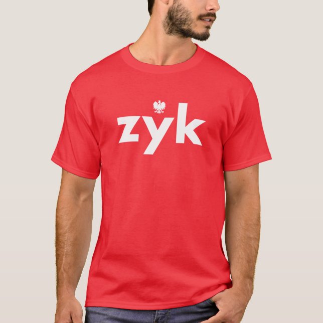 zyk Polnischer Nachname Tshirt (Vorderseite)