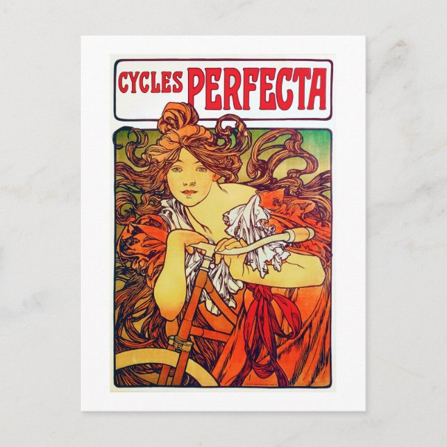 Zyklen Perfecta, Mucha Postkarte (Vorderseite)