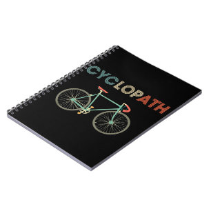 Zyklobahn Funny Bicyclist Spaß Notizblock