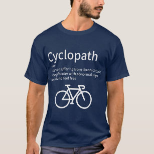 Zyklobahn Sonniges Radfahren für Radfahrer und Rad T-Shirt