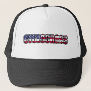 Zyklocross-amerikanische Flagge Truckerkappe
