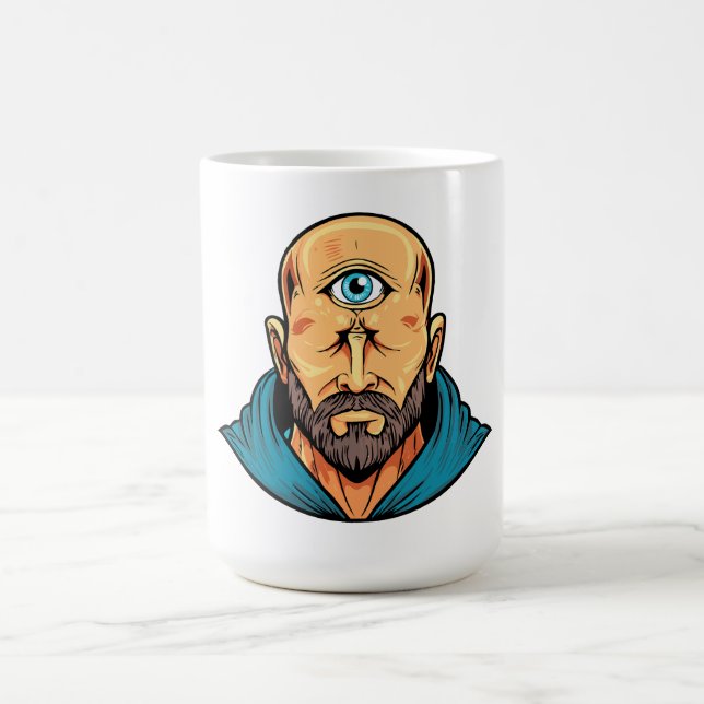 Zyklopen-Monster-Kreatur einäugiger Riese Kaffeetasse (Mittel)