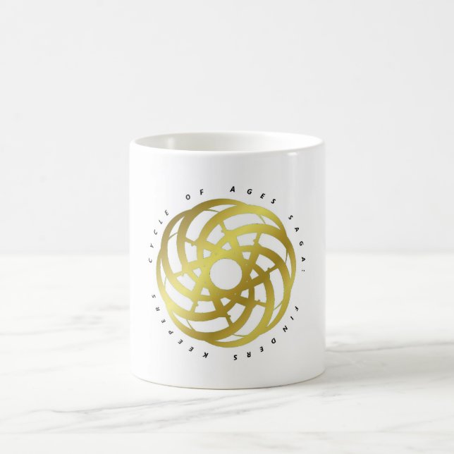 Zyklus der Alters-Saga: Behälter (Gold-farbiges Kaffeetasse (Mittel)