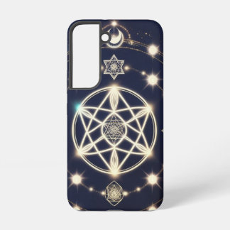 Zyklus-Mandala des himmlischen Mondes – Heilige Ge Samsung Galaxy Hülle