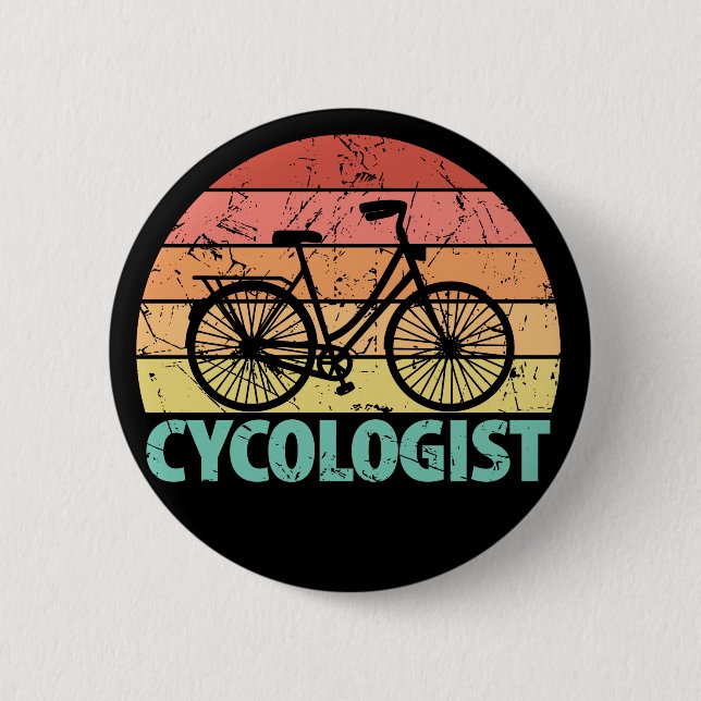 Zykologe Funny Cycling Button (Vorderseite)