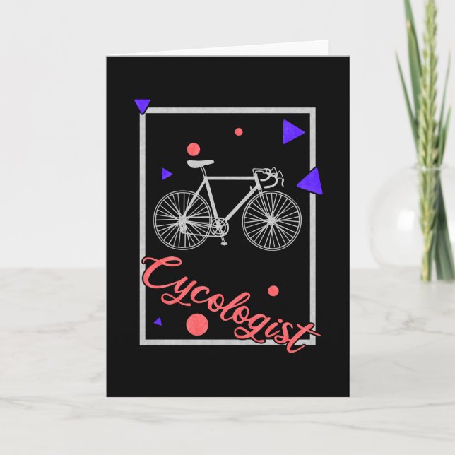 Zykologe Funny Psychology Bike Karte (Vorderseite)