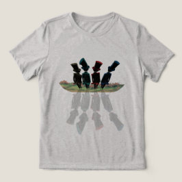 Zylinder im Schatten Tri-Blend Shirt
