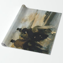 Zylinder-Reiter Decoupage Plakat