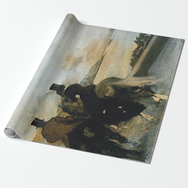 Zylinder-Reiter Decoupage Plakat Geschenkpapier (Ungerollt)