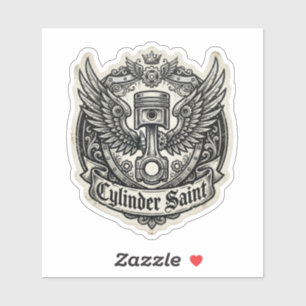 Zylinder Saint Flügelkolben Aufkleber