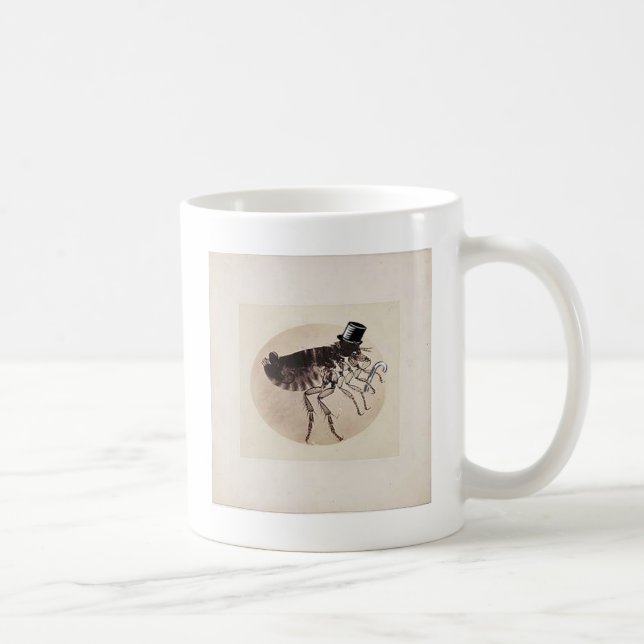 Zylinder-und Stock-Floh Kaffeetasse (Rechts)