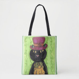 Zylinder Vintage-Katze Cool Fun Marker Art Tasche
