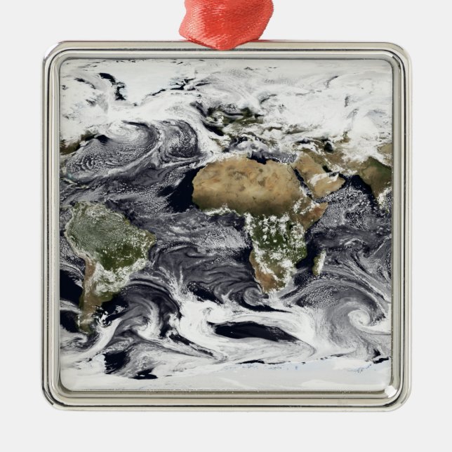 Zylinderprojektion Silbernes Ornament (Vorne)