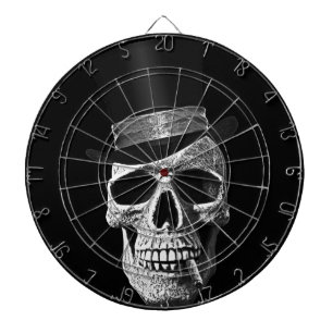 Zylinderschädel Dartscheibe