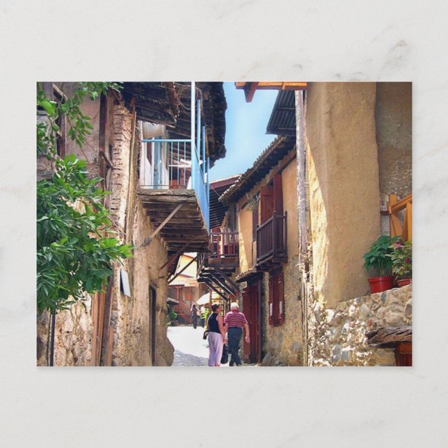 Zypern-Bergdorf Postkarte (Vorderseite)