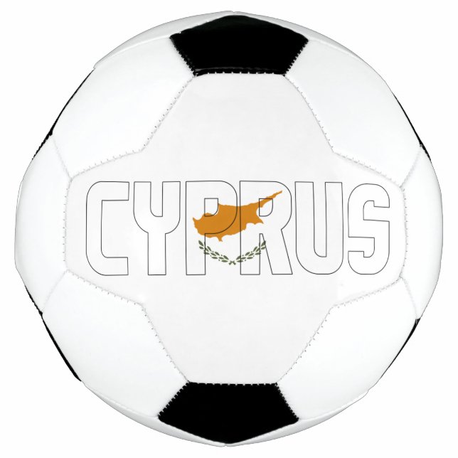 Zypern Flag Adortable Patriotic Fußball (Vorderseite)