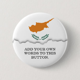 Zypern-Flagge Button