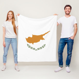 Zypern-Flagge Fleecedecke