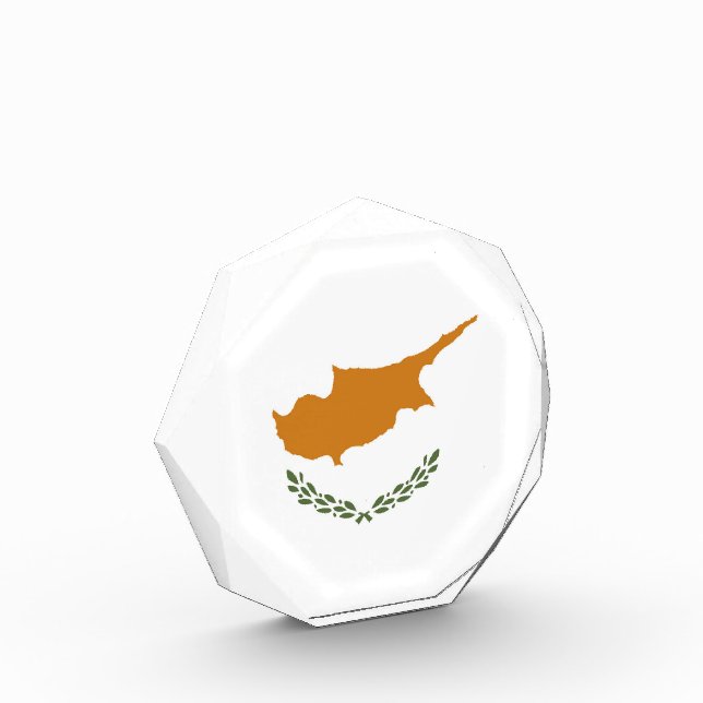 Zypern-Flagge Fotoblock (Links)