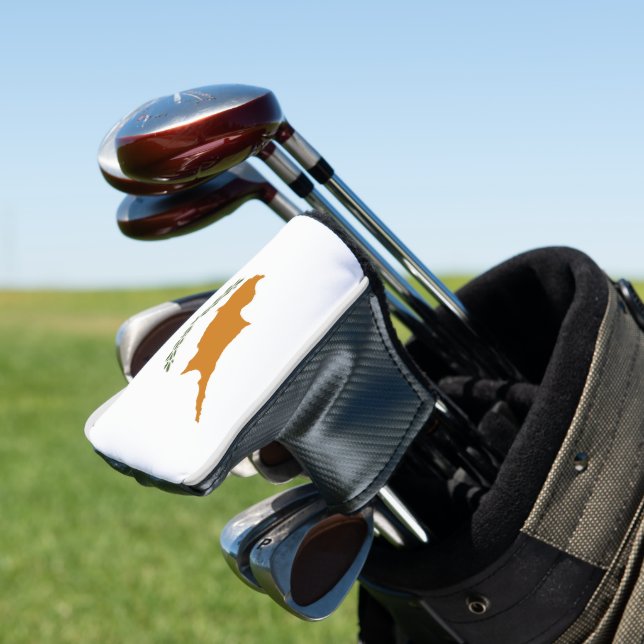 Zypern-Flagge Golf Headcover (In Situ)