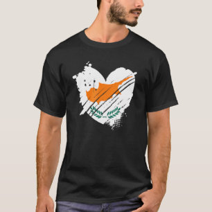 Zypern-Flagge I Liebe Zypern In meinem DNS für Zyp T-Shirt