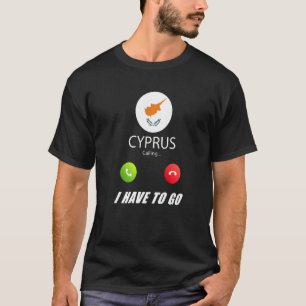 Zypern-Flagge-Souvenir Zypern Ruft An Zypern Ruft T-Shirt