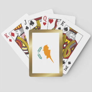 Zypern-Flaggenplatzierungskarten Spielkarten