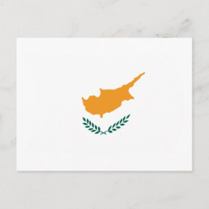 Zypern-Flaggenpostkarte Postkarte