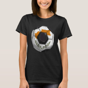 Zypern Fußball-Zyprioten Flaggenjunge Männer Kinde T-Shirt