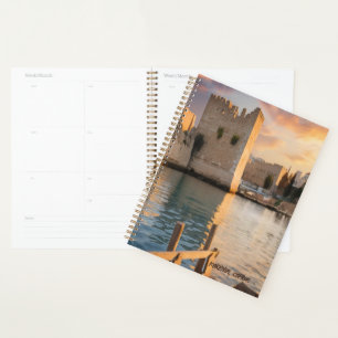 Zypern Kyrenia Aquarellskizze mit Yacht Planer