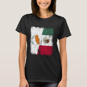 Zypern Mexiko Halbflagge Zyprisch-mexikanisches Er T-Shirt