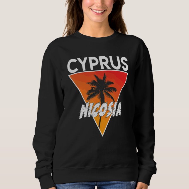 Zypern mit sonnigen Farben Sweatshirt (Vorderseite)