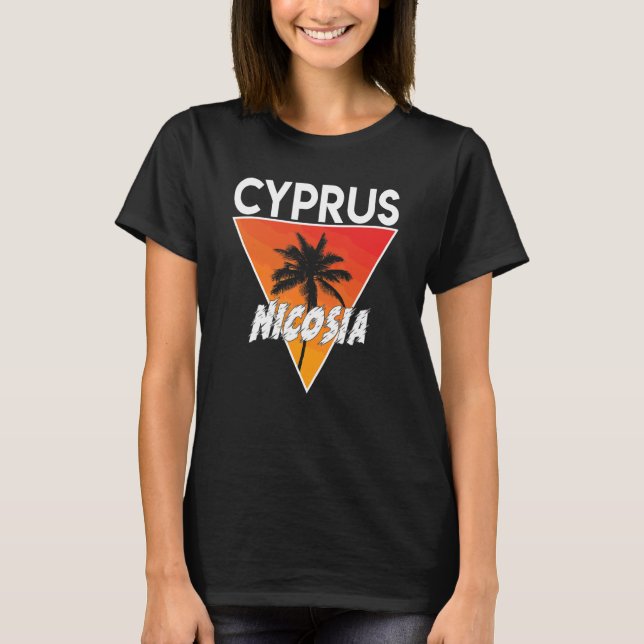 Zypern mit sonnigen Farben T-Shirt (Vorderseite)