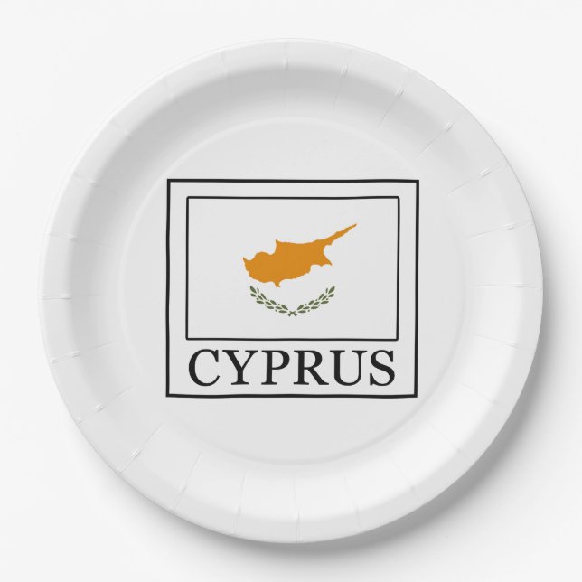 Zypern Pappteller (Vorderseite)
