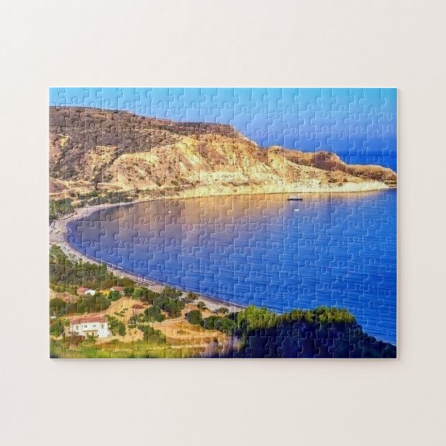 Zypern Pissouri Bay Panoramasicht Fotografie (Horizontal)