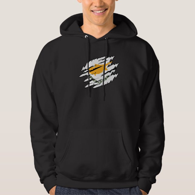 Zypern Retro Hoodie (Vorderseite)