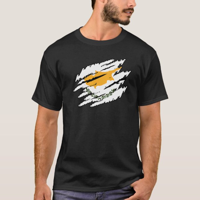 Zypern Retro T-Shirt (Vorderseite)