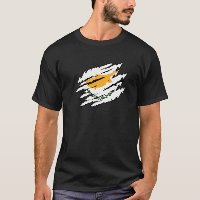 Zypern Retro T-Shirt (Vorderseite)