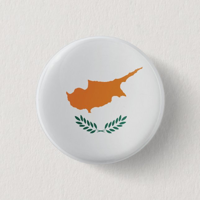 Zypern-Runde Icon-Markierung Button (Vorderseite)