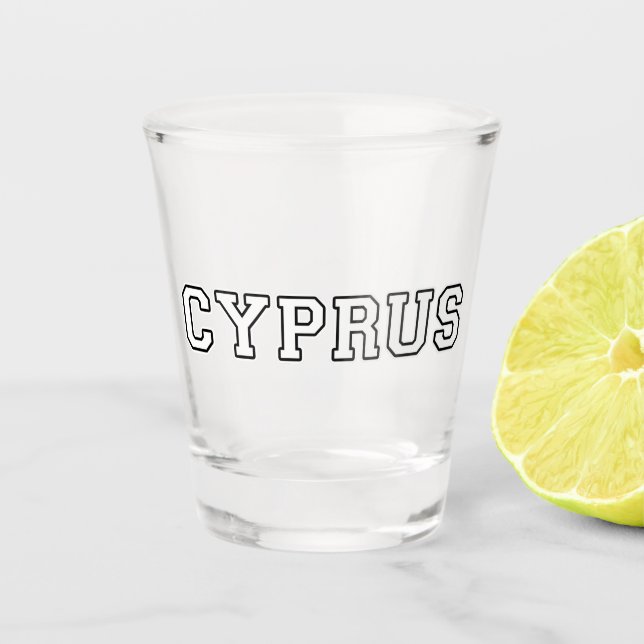 Zypern Schnapsglas (Vorderseite)