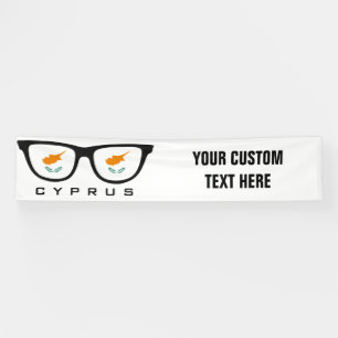 Zypern Shades benutzerdefinierte Text- und Farbban Banner
