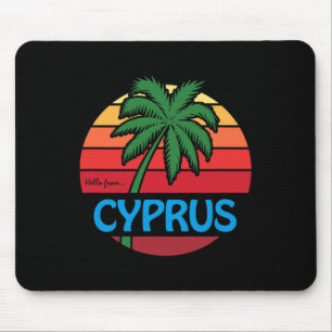 Zypern Sommer Palme Strand Zyprisch Souvenir Gra Mousepad