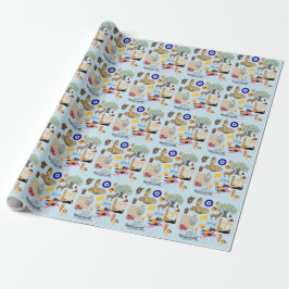 Zypern Symbole für Reisende Geschenkpapier