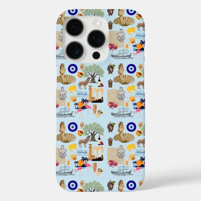 Zypern Symbole für Reisende iPhone 16 Pro Hülle (Rückseite)